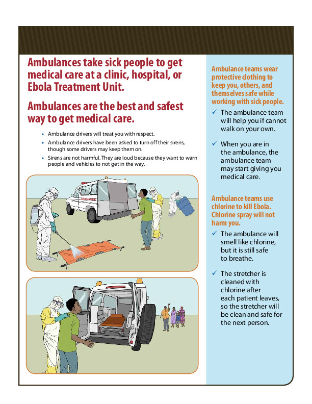 Destigmatizing ambulances CDC infographic